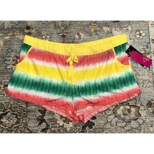 Jenni by Jennifer Moore Women’s Lounge Pajama Shorts Size XL NWT Tie-Dye